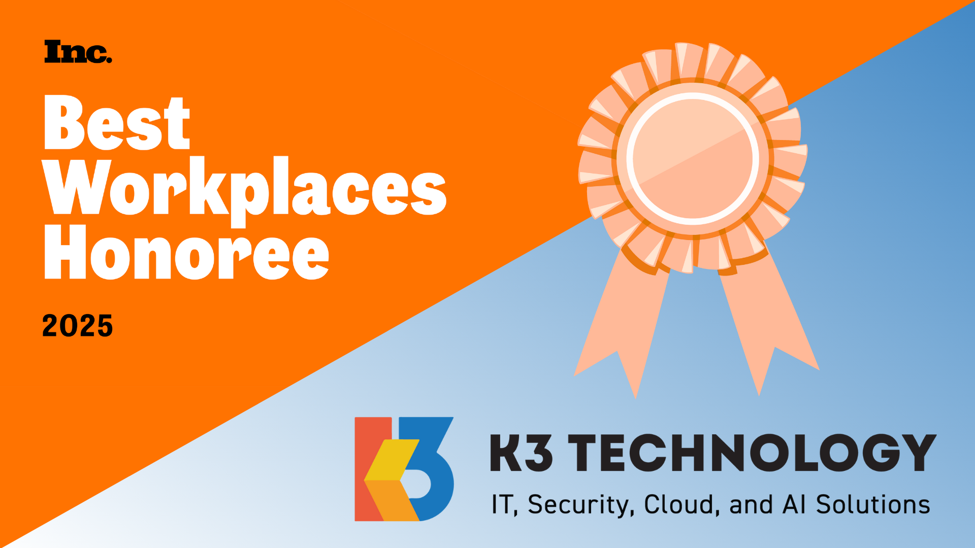 K3 Technology Earns Inc.'s 2025 Best Workplaces Award